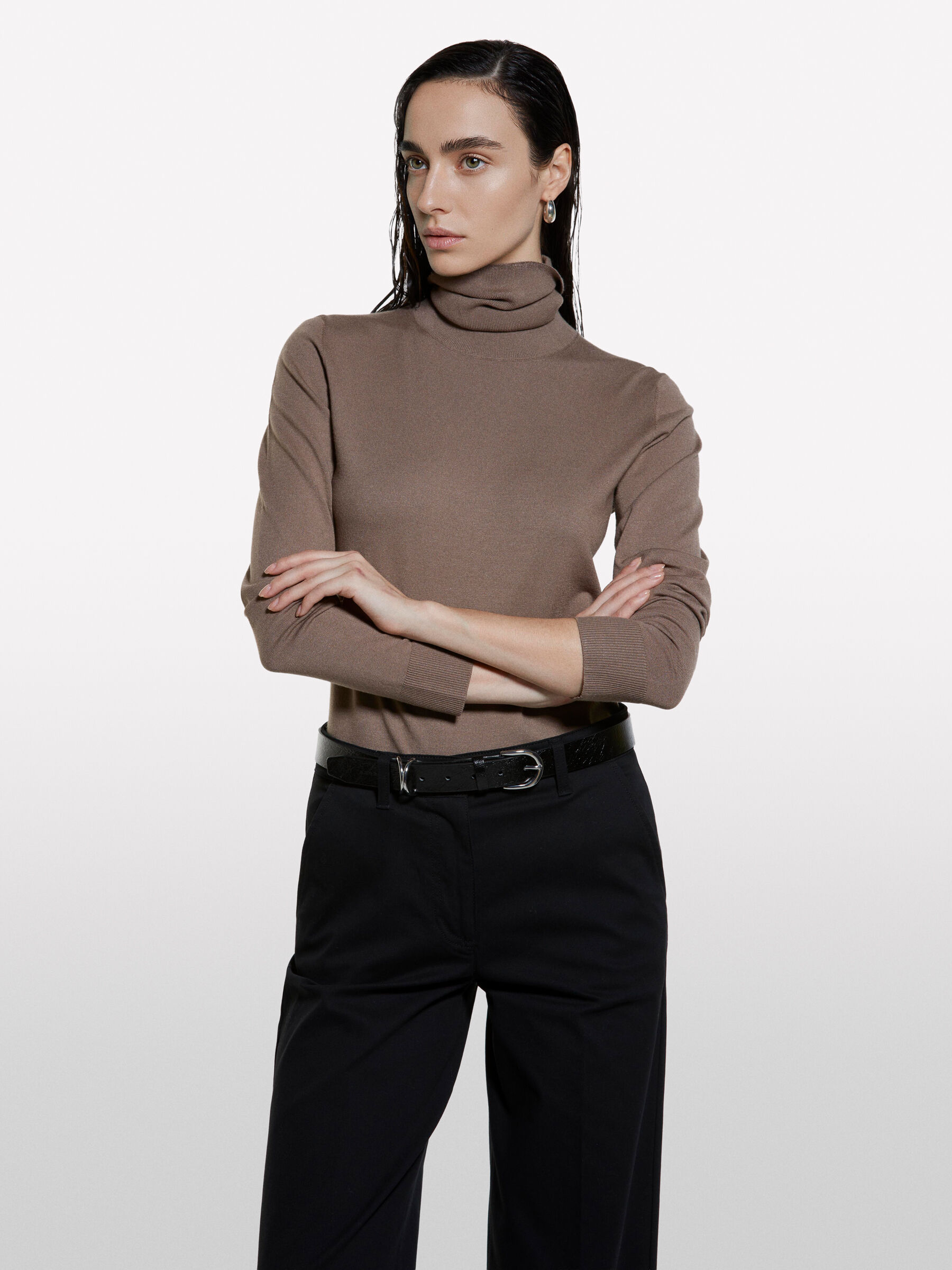 TURTLE NECK SWEATER Women image number null