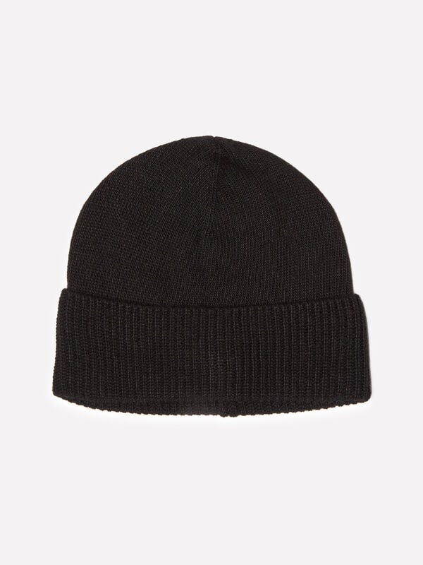 Black cashmere blend hat - women's hats | Sisley