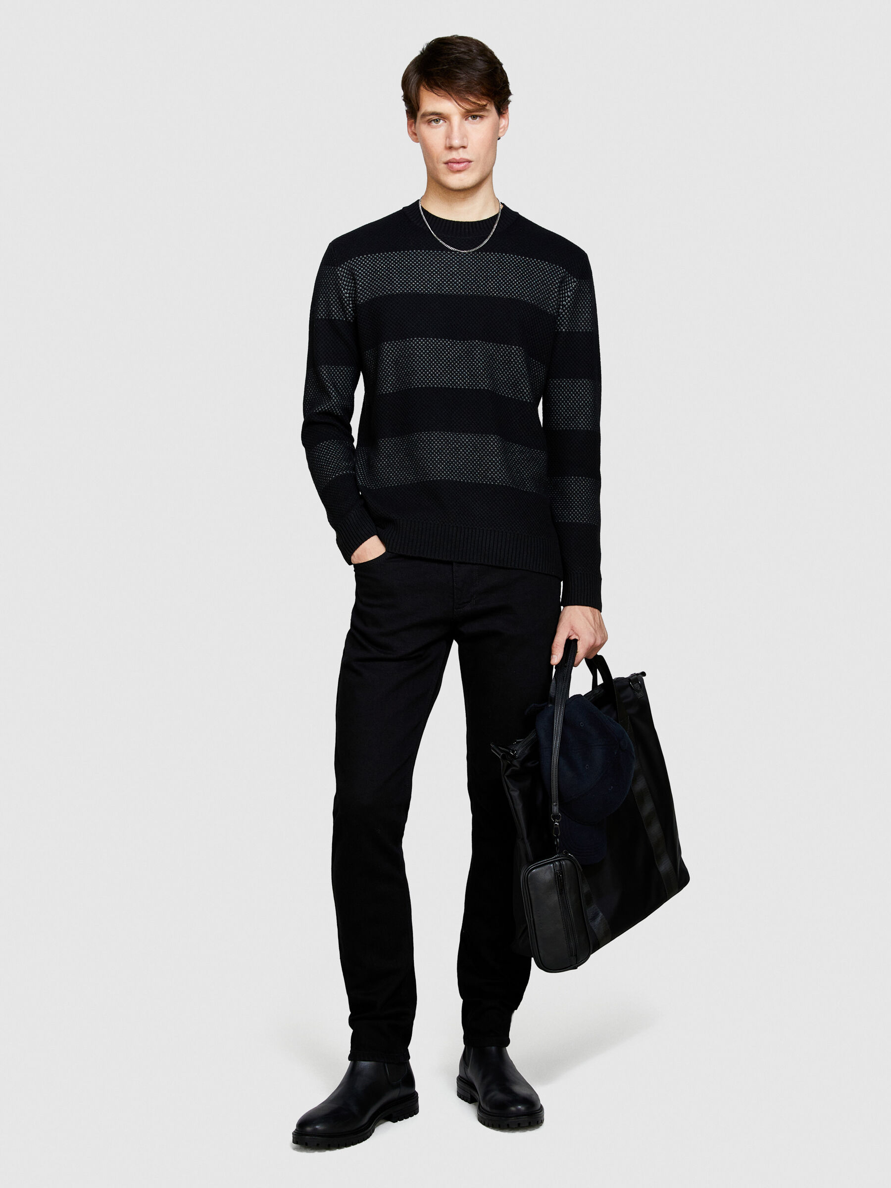 Striped sweater Men image number null