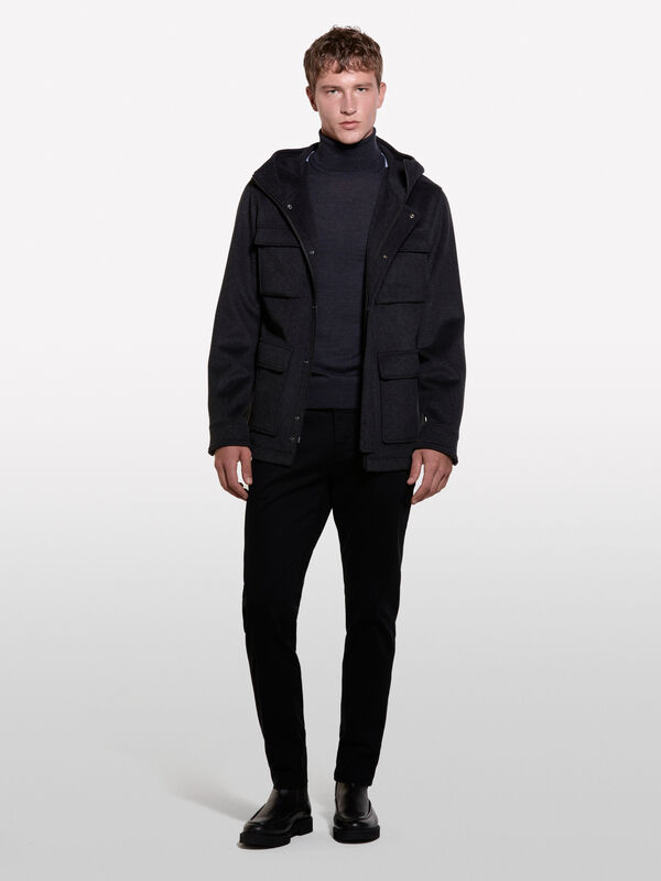 Jacket with maxi pockets  - men's jackets and coats | Sisley