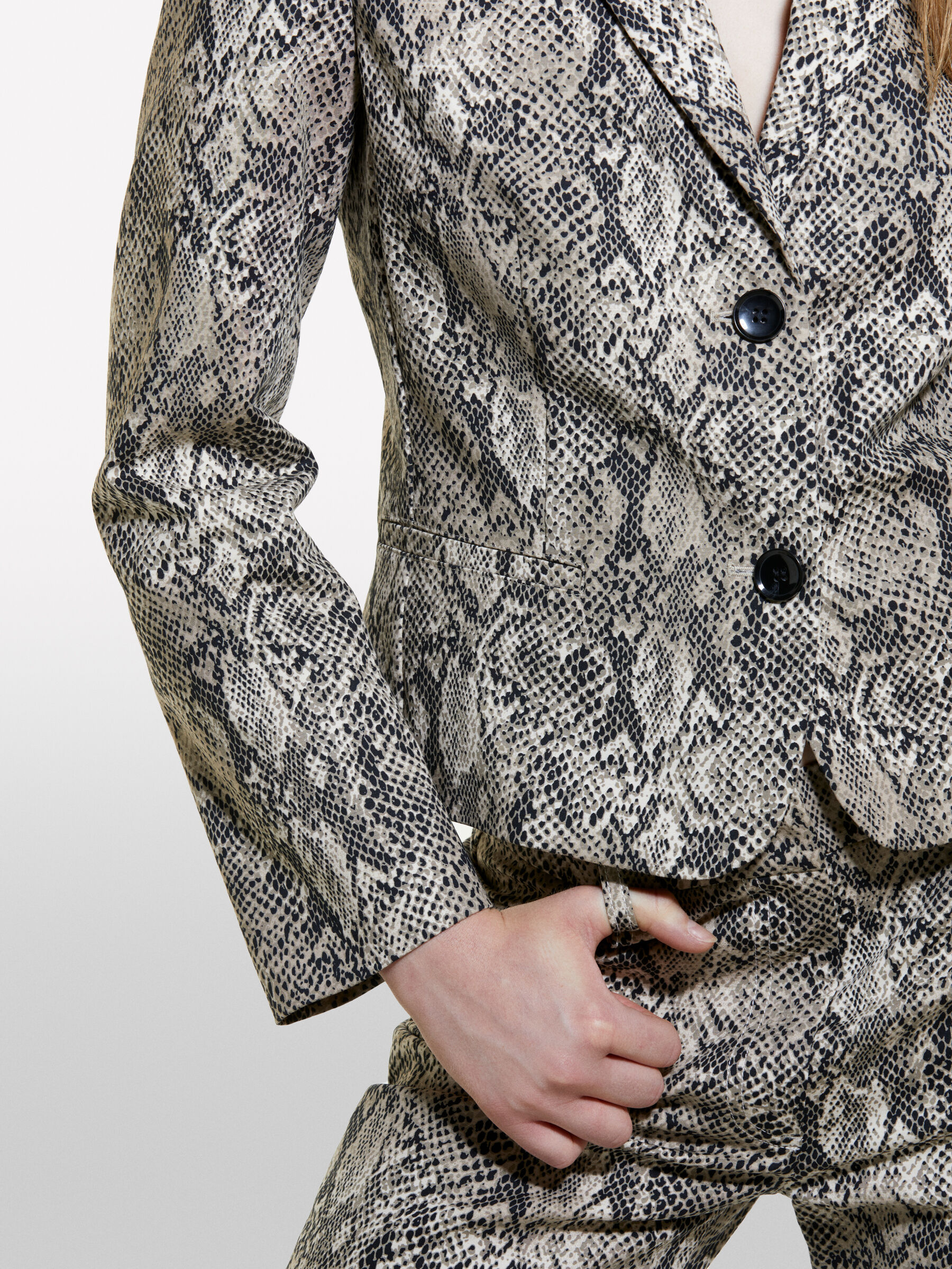 Printed blazer womens clearance