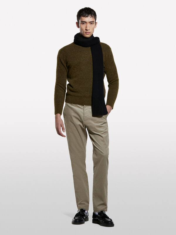 Bouclé sweater - men's crew neck sweaters | Sisley