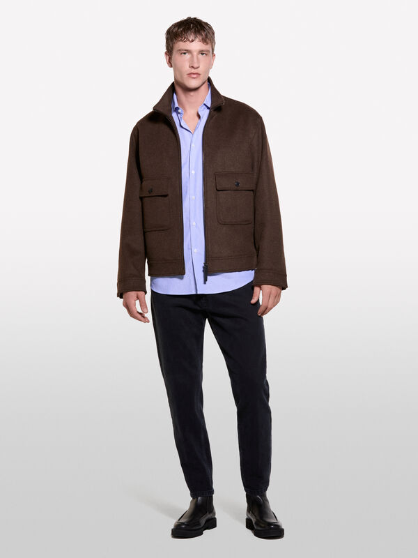 Blue slim fit shirt  - men's slim fit shirts | Sisley