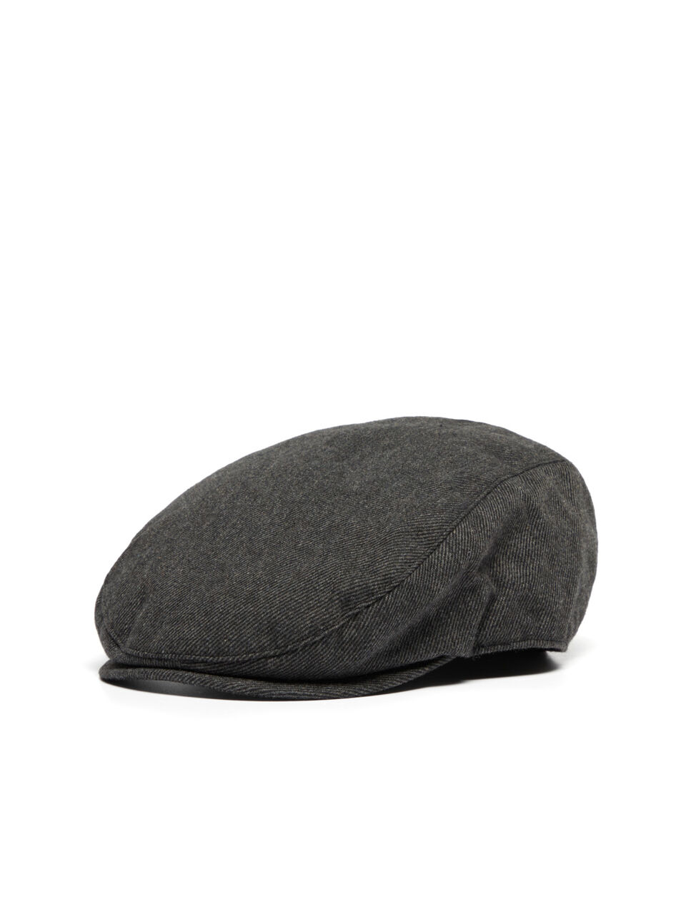 Yarn dyed flat cap, Dark Gray - Sisley