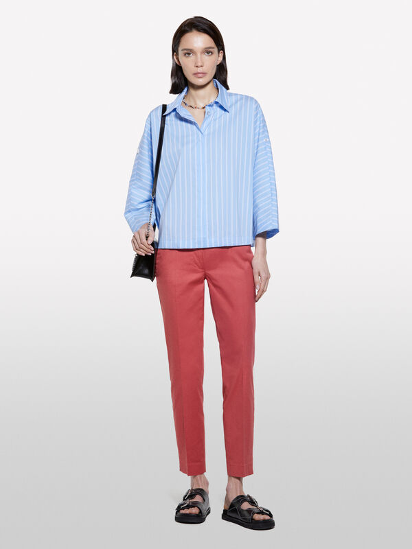Light blue striped shirt - women's shirts | Sisley