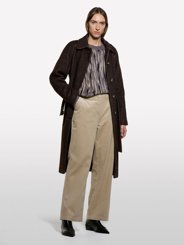 Trousers in corduroy - women's regular fit trousers | Sisley