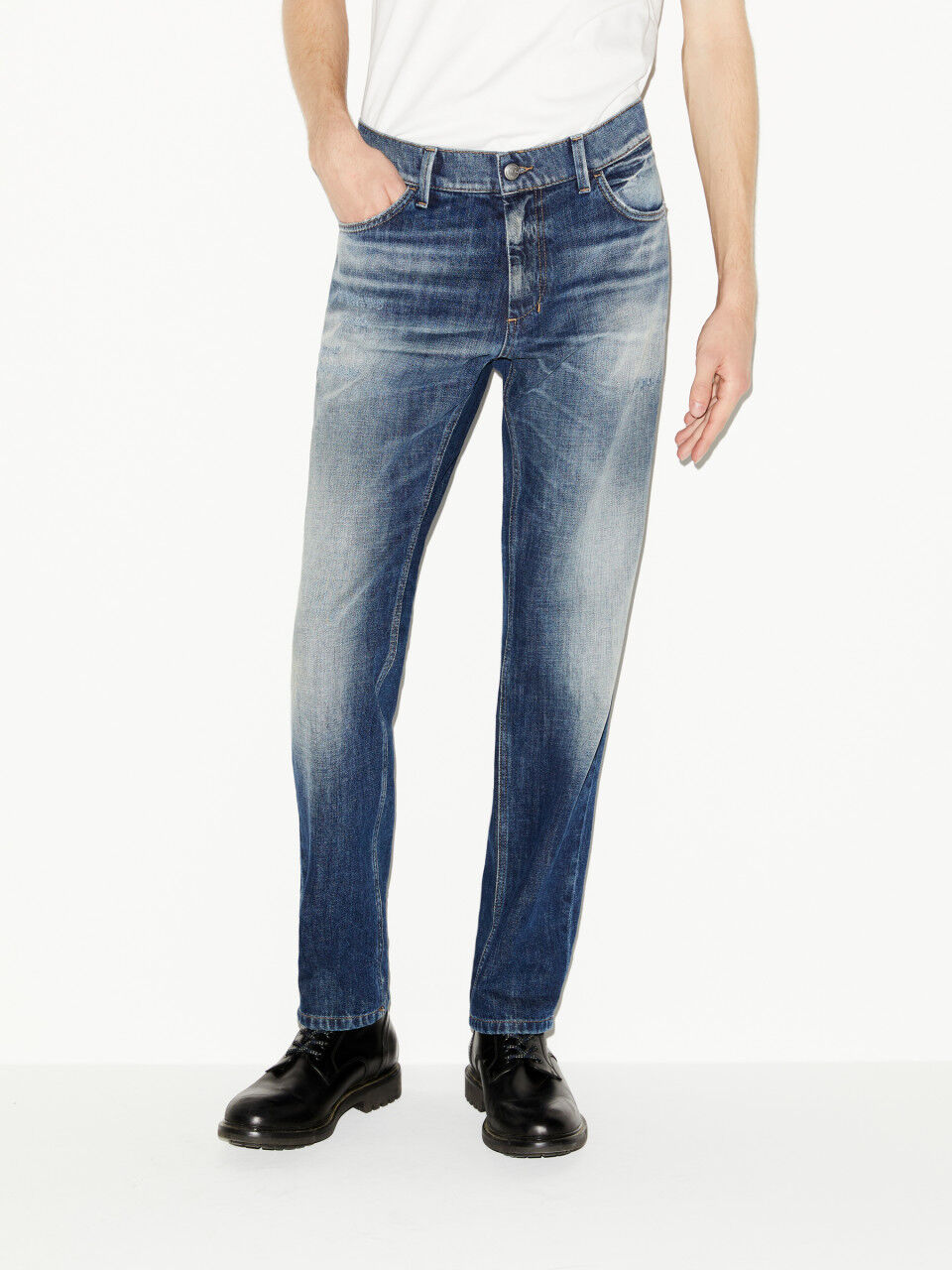 Slim fit Stockholm jeans with destroyed look