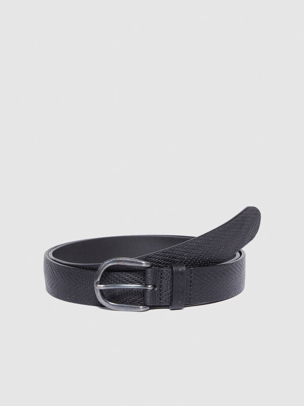 Leather look belt