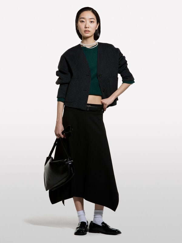 Uneven midi skirt - sisley k longuette skirts | Sisley K