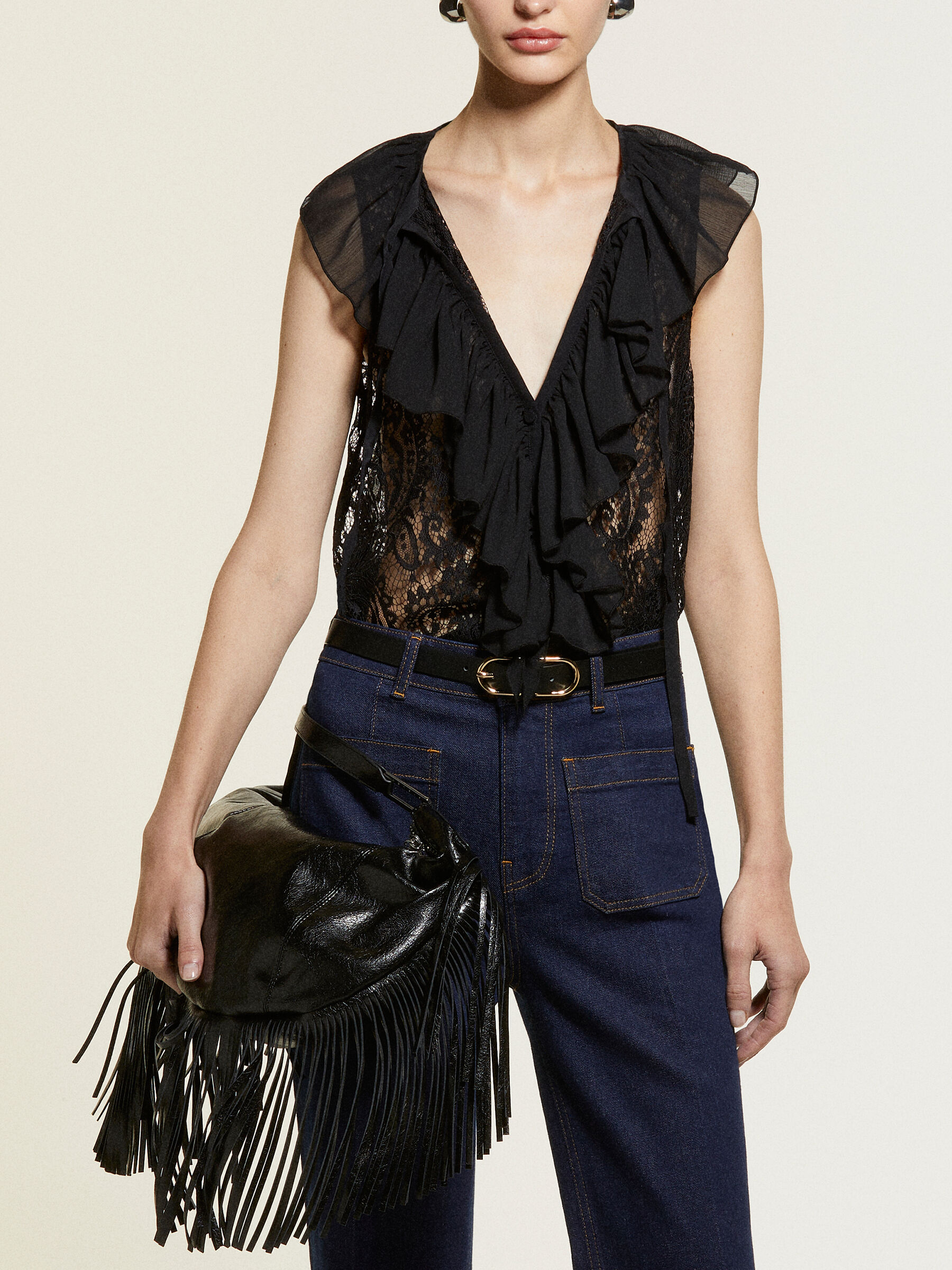 SLEEVELESS SHIRT Women image number null