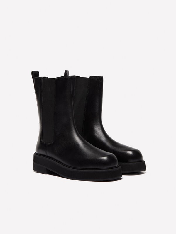 Leather Chelsea boots - women's boots and ankle boots | Sisley