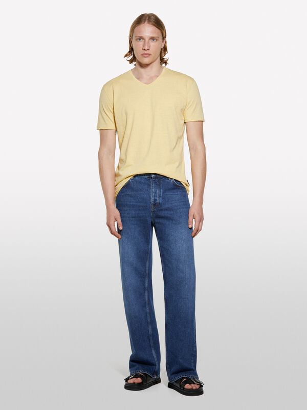 Light green slim fit t-shirt - new arrivals men | Sisley