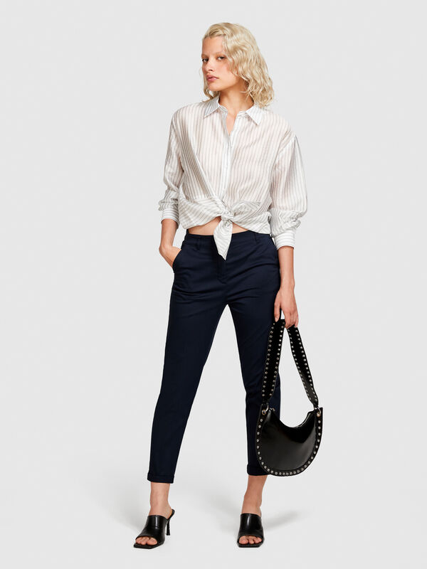 Cigarette trousers - women's skinny fit trousers | Sisley