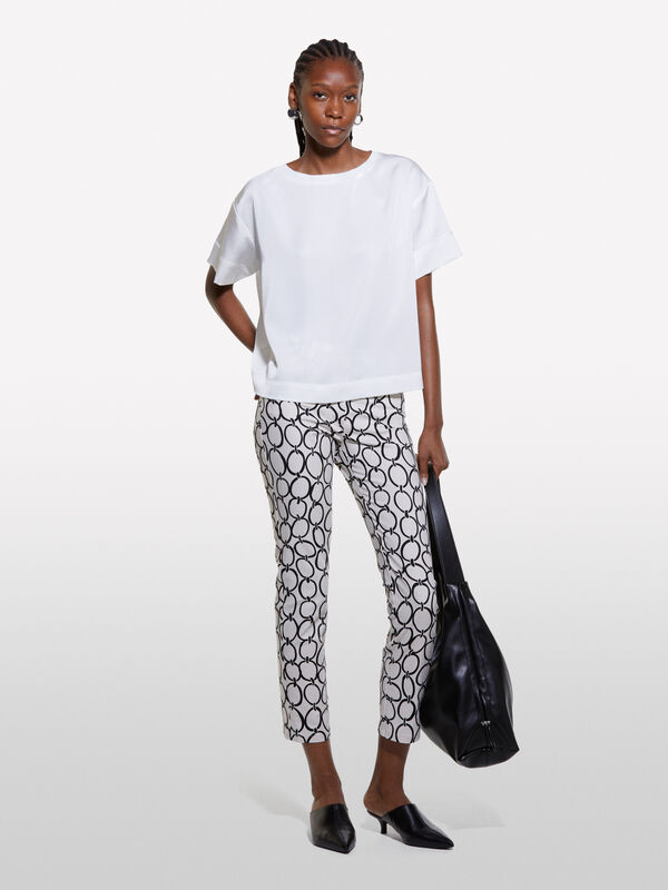 White short sleeve blouse - women's blouses | Sisley