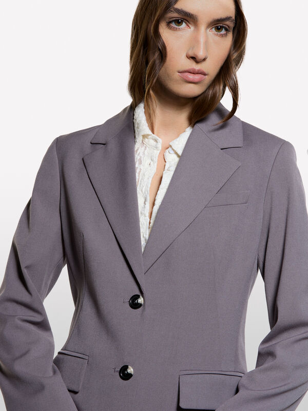 Long slim fit blazer - women's blazers | Sisley
