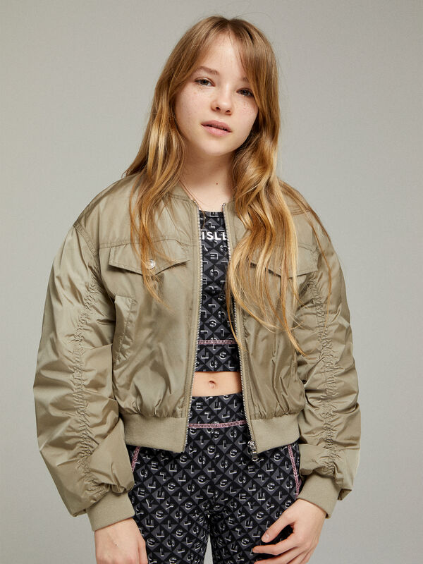 Bomber with pockets - girls' outerwear | Sisley Young
