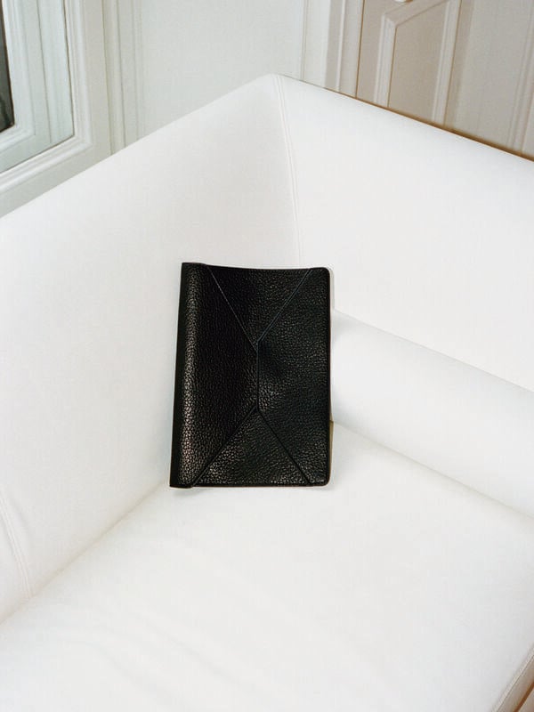 Black textured document carrier - women's clutches and cell phone holders | Sisley