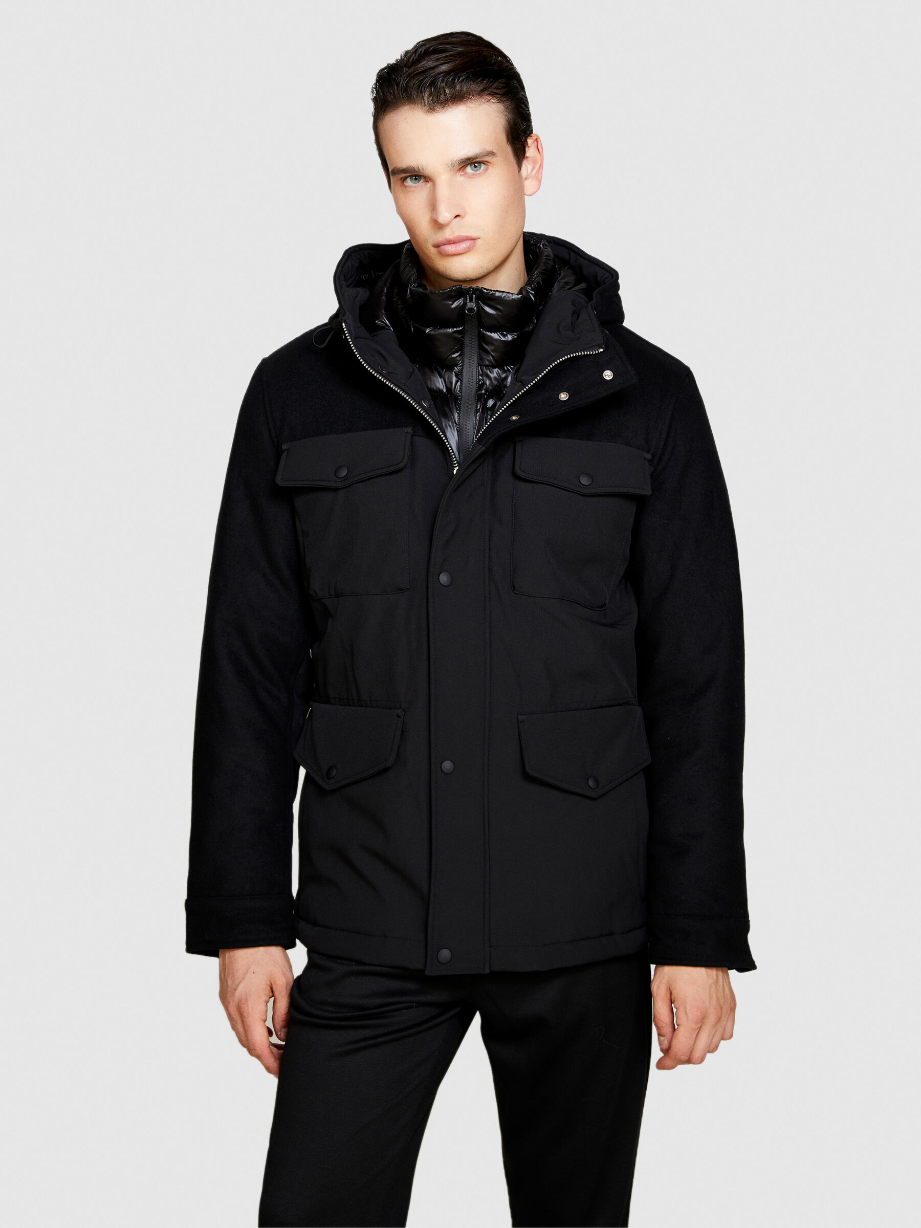Parka uomo sisley clearance