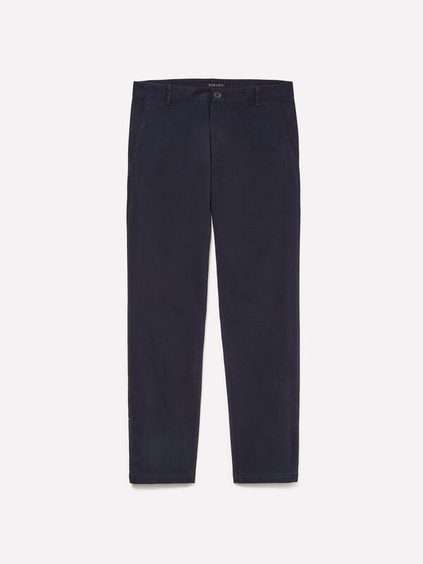 Dark blue chinos - men's chino trousers | Sisley