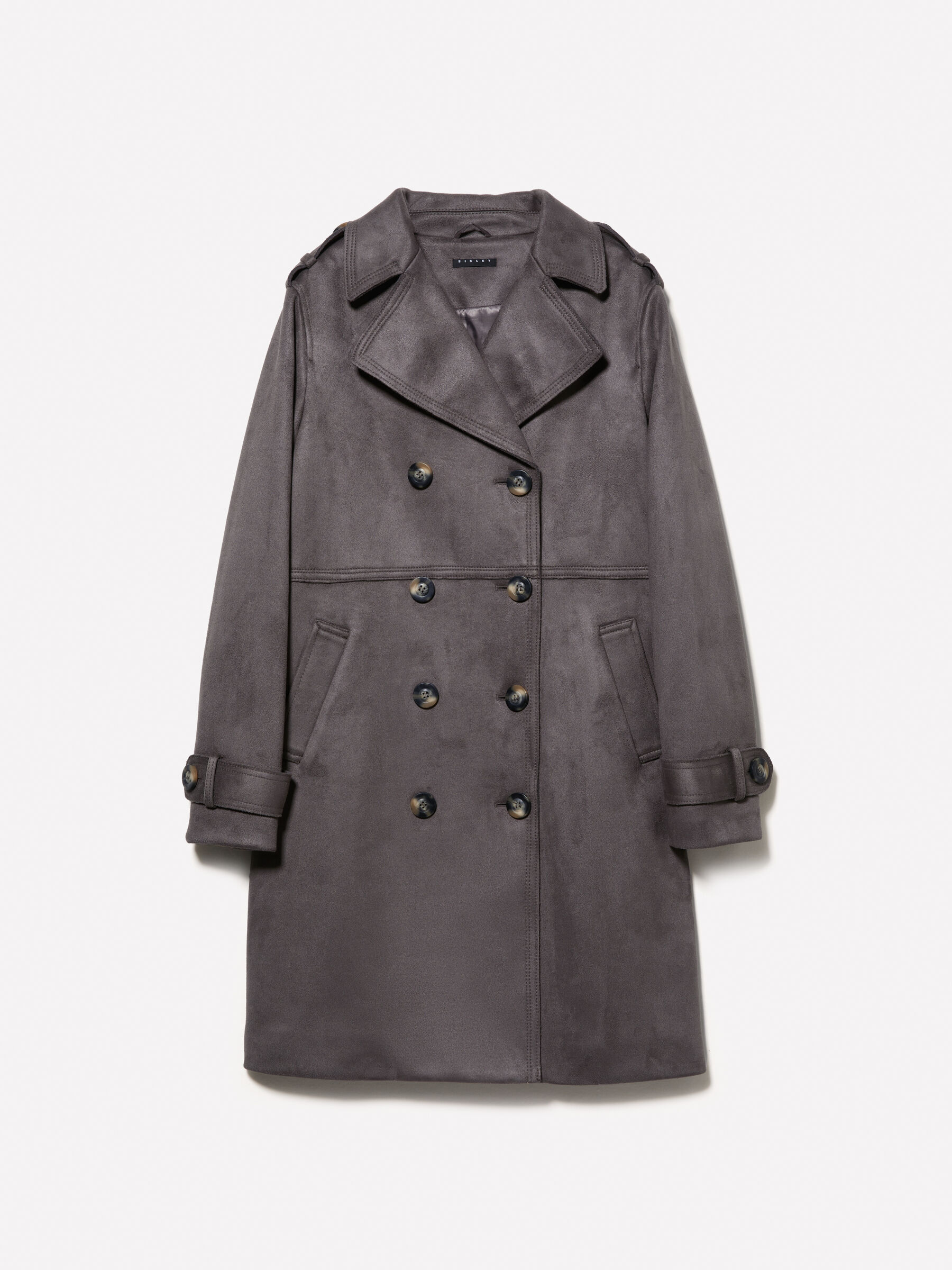 Charcoal grey peacoat womens hot sale