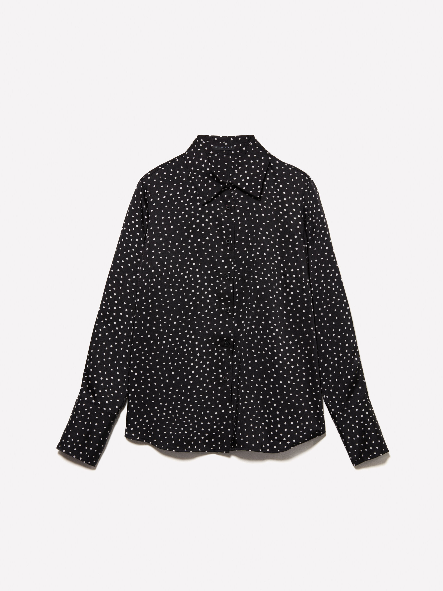 Polka dot shirt Black Sisley