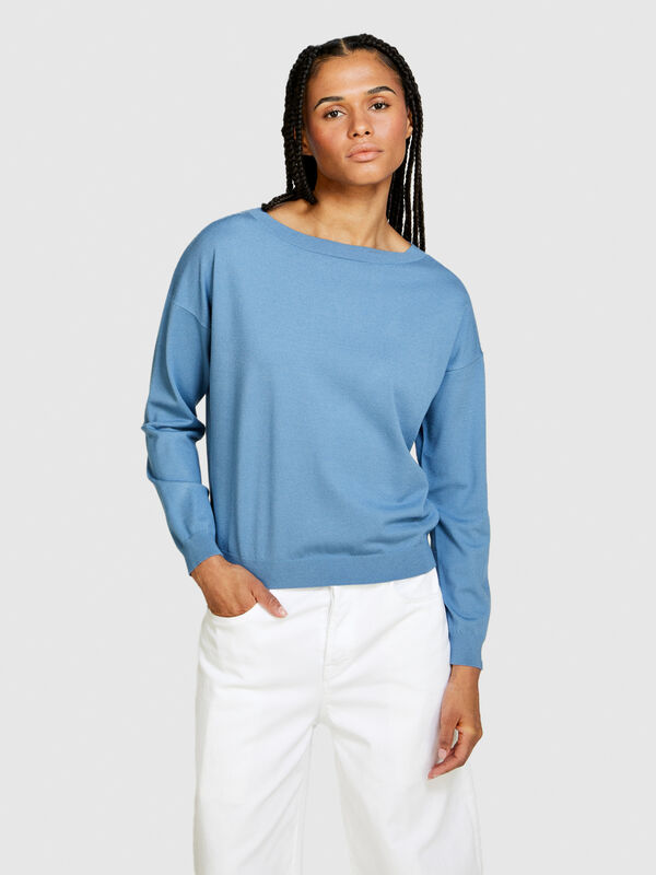 Boat neck sweater Women