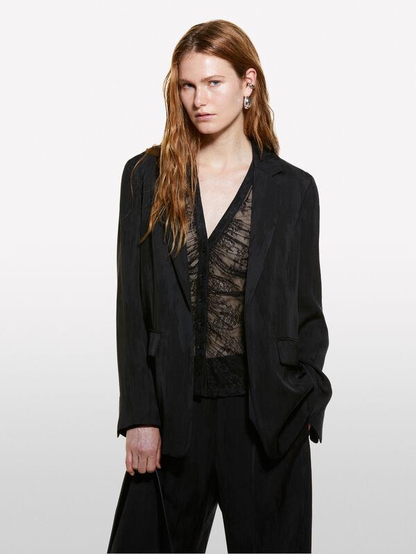 Black open blazer - women's blazers | Sisley