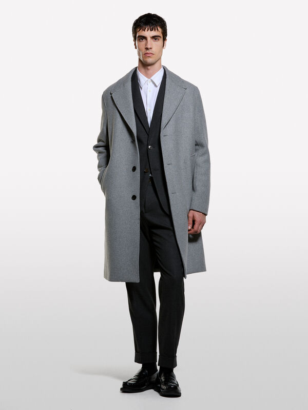 Formal trousers with cuffs - men's slim fit trousers | Sisley