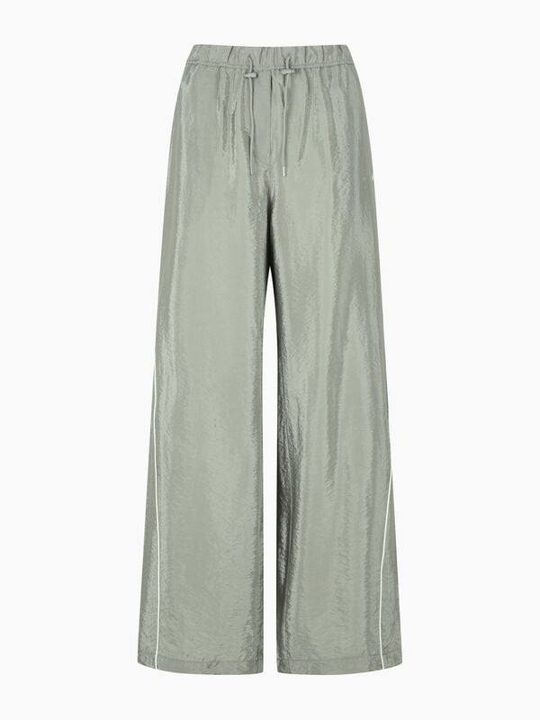 Beige sporty trousers with contrast - sisley k palazzo pants | Sisley K