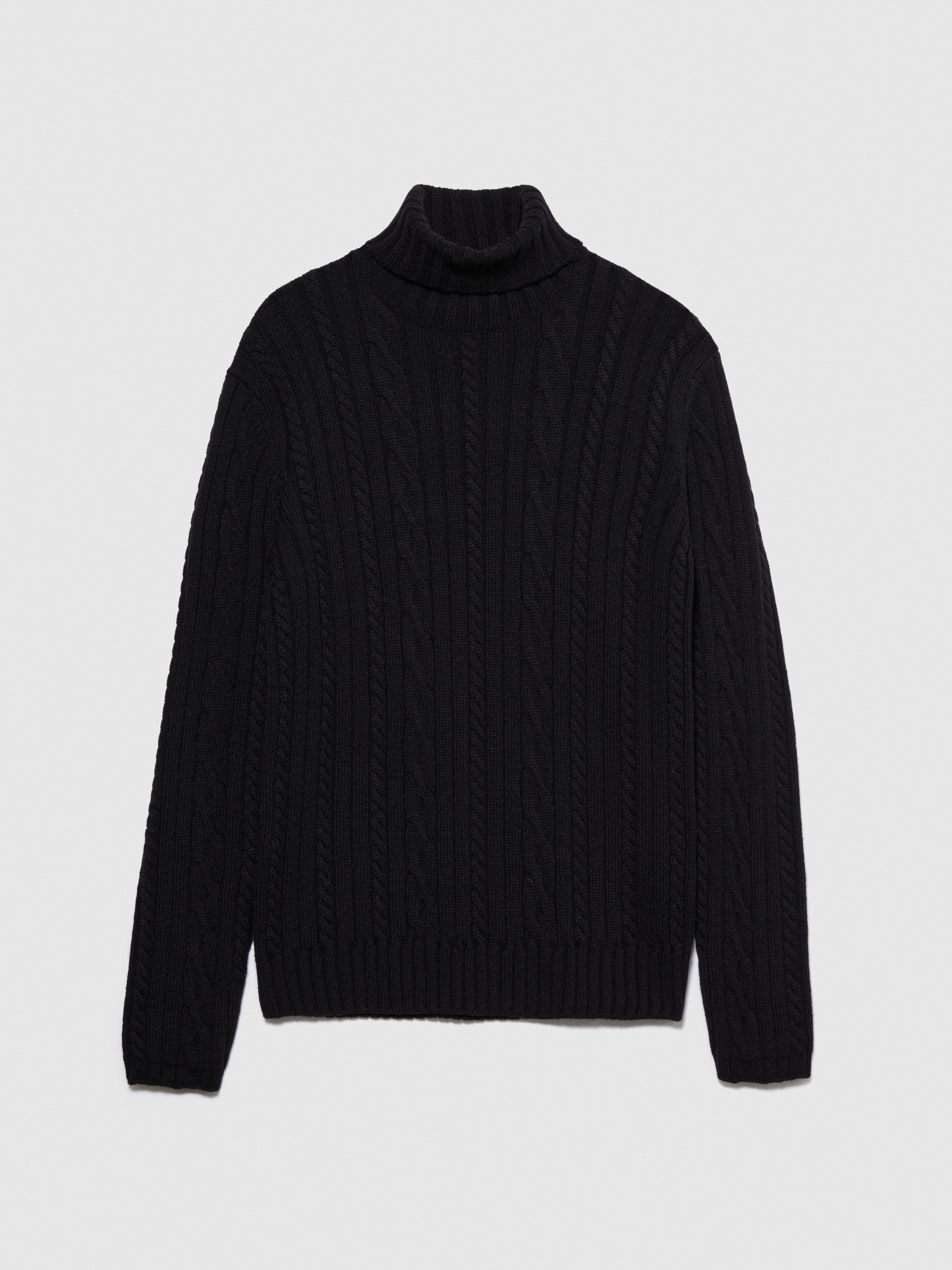 Mens black deals ribbed sweater