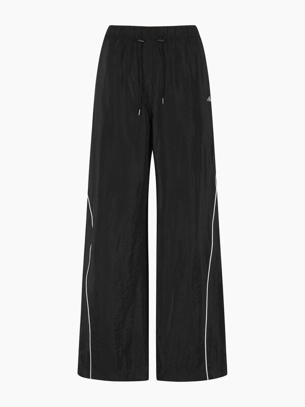 Black sporty trousers with contrast - sisley k palazzo pants | Sisley K