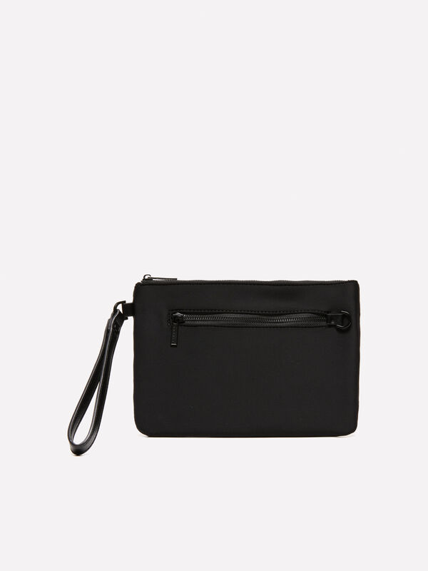 Multi-use black clutch bag - women's wallets | Sisley