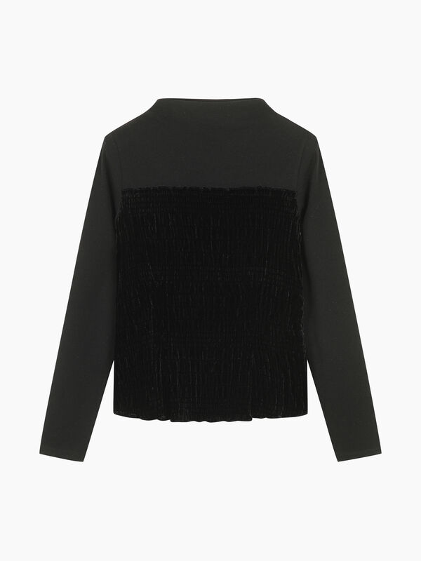Velvet T-shirt - sisley k long sleeve t-shirt | Sisley K