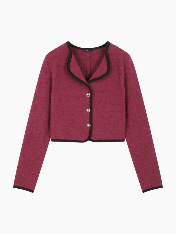 Cropped knit jacket - sisley k jackets and coats | Sisley K