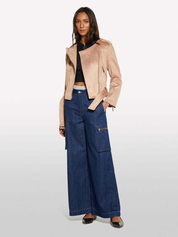 Cargo jeans  - women's palazzo jeans | Sisley