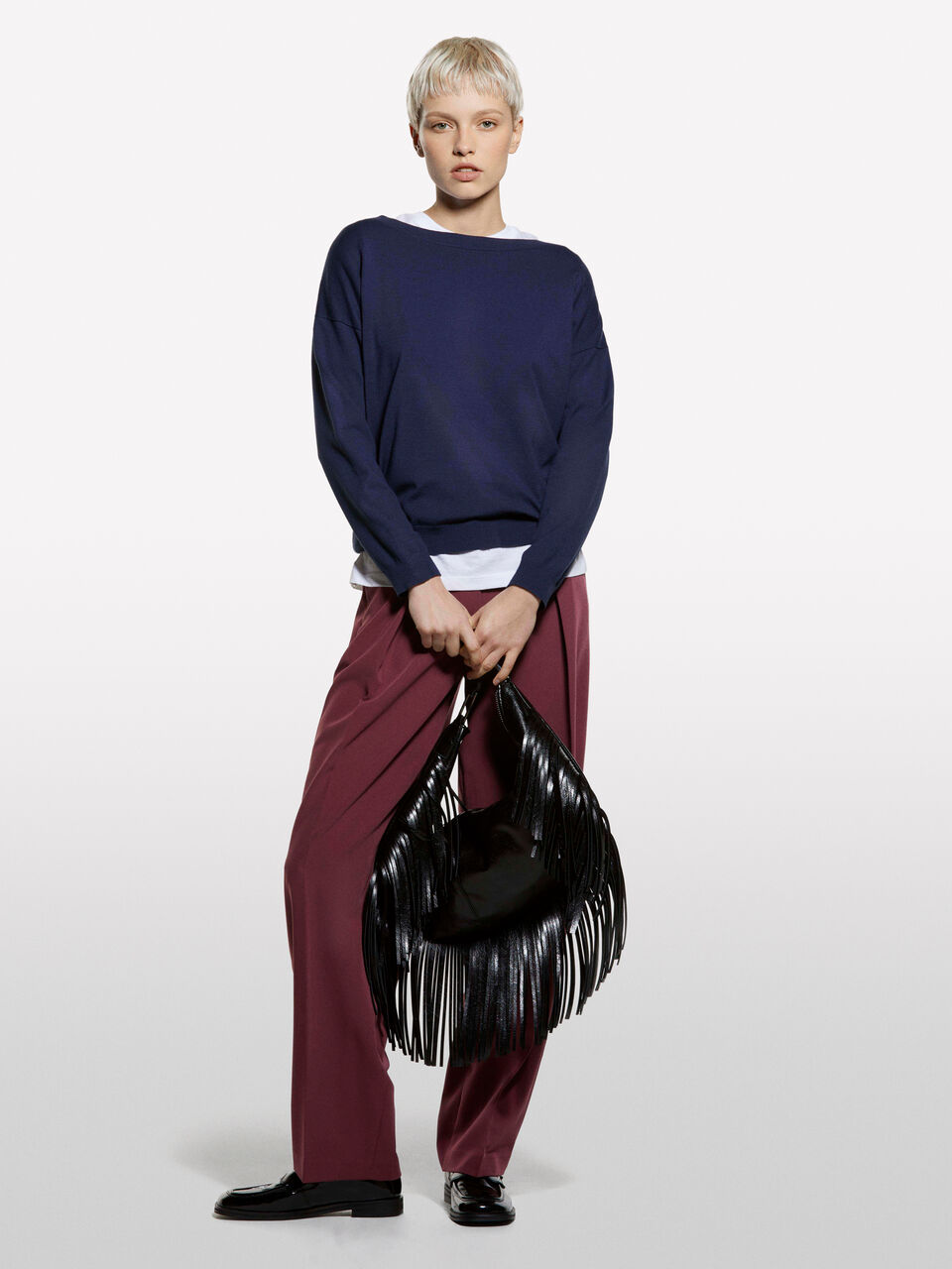 BOAT-NECK SWEAT.L/S Women image number null