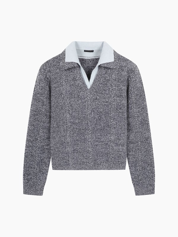 Sweater with shirt - sisley k v-neck sweaters | Sisley K