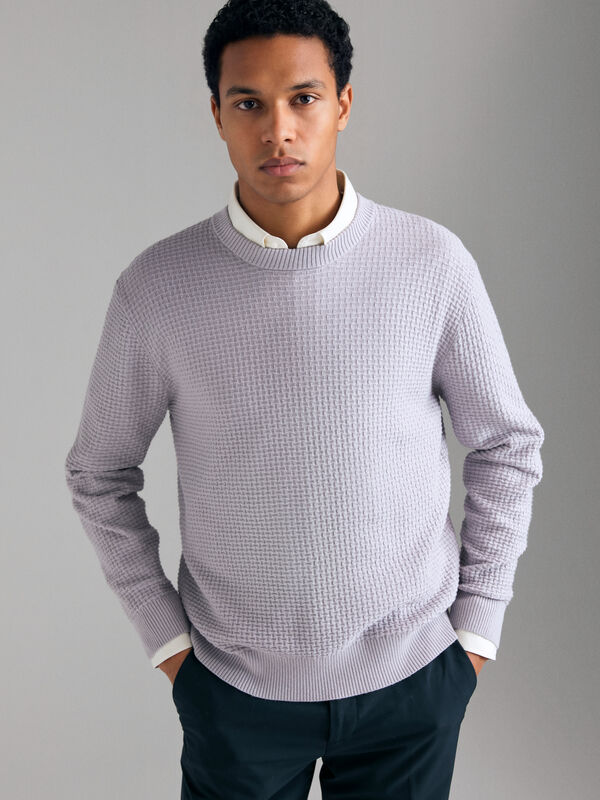 Knitted sweater - men's crew neck sweaters | Sisley