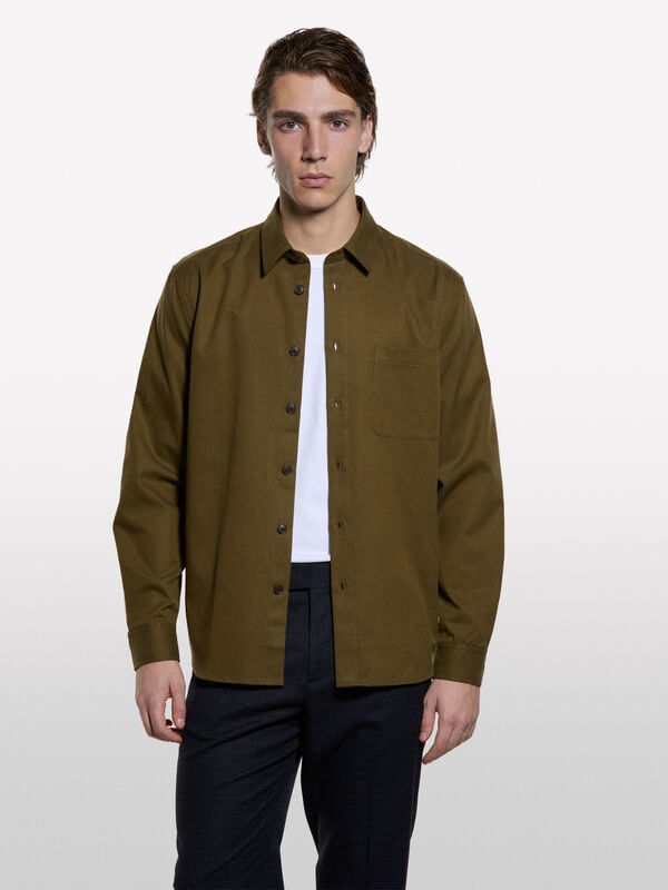 Shirt with pocket - men's regular fit shirts | Sisley