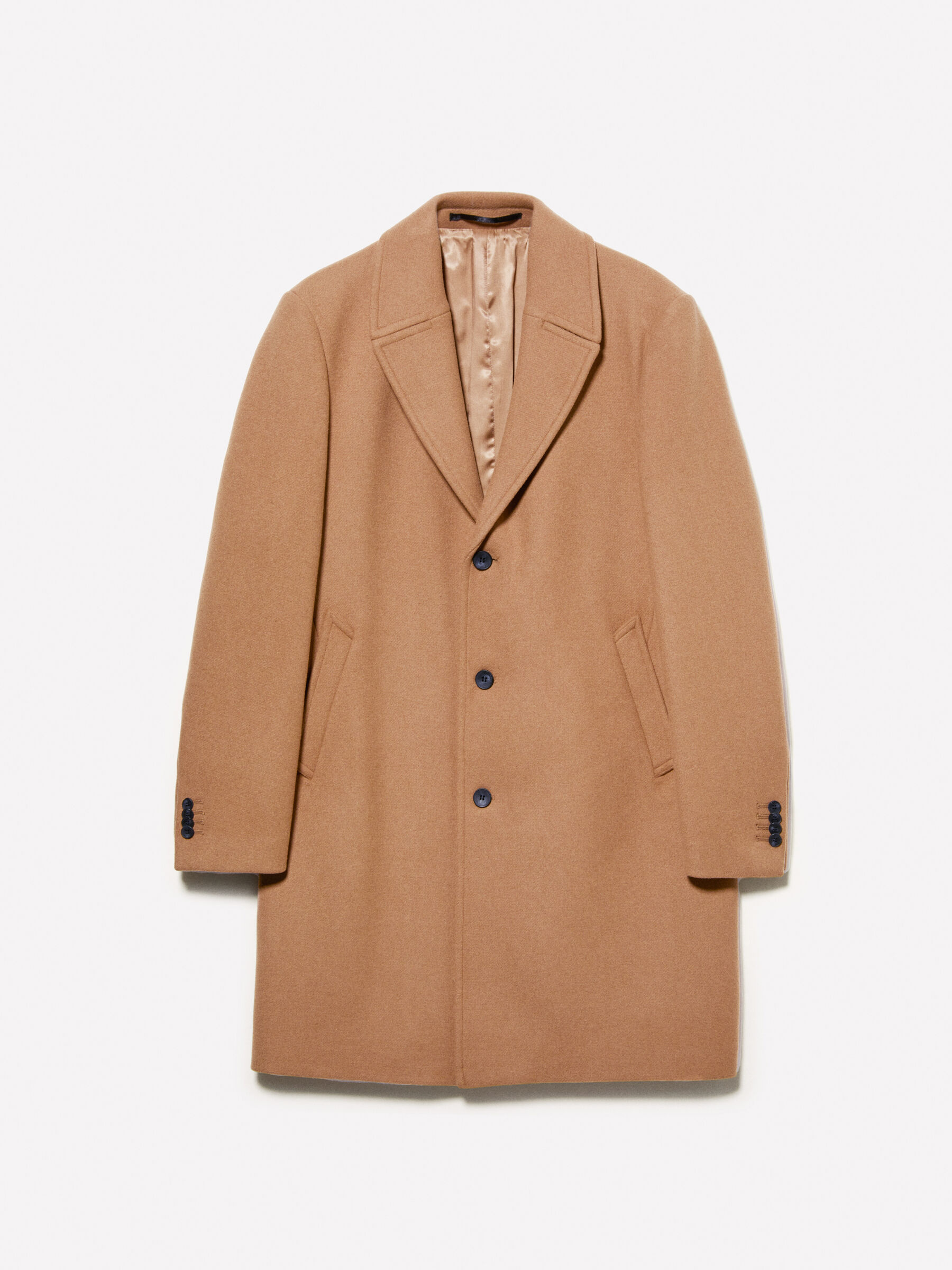 Single breasted camel coat hot sale