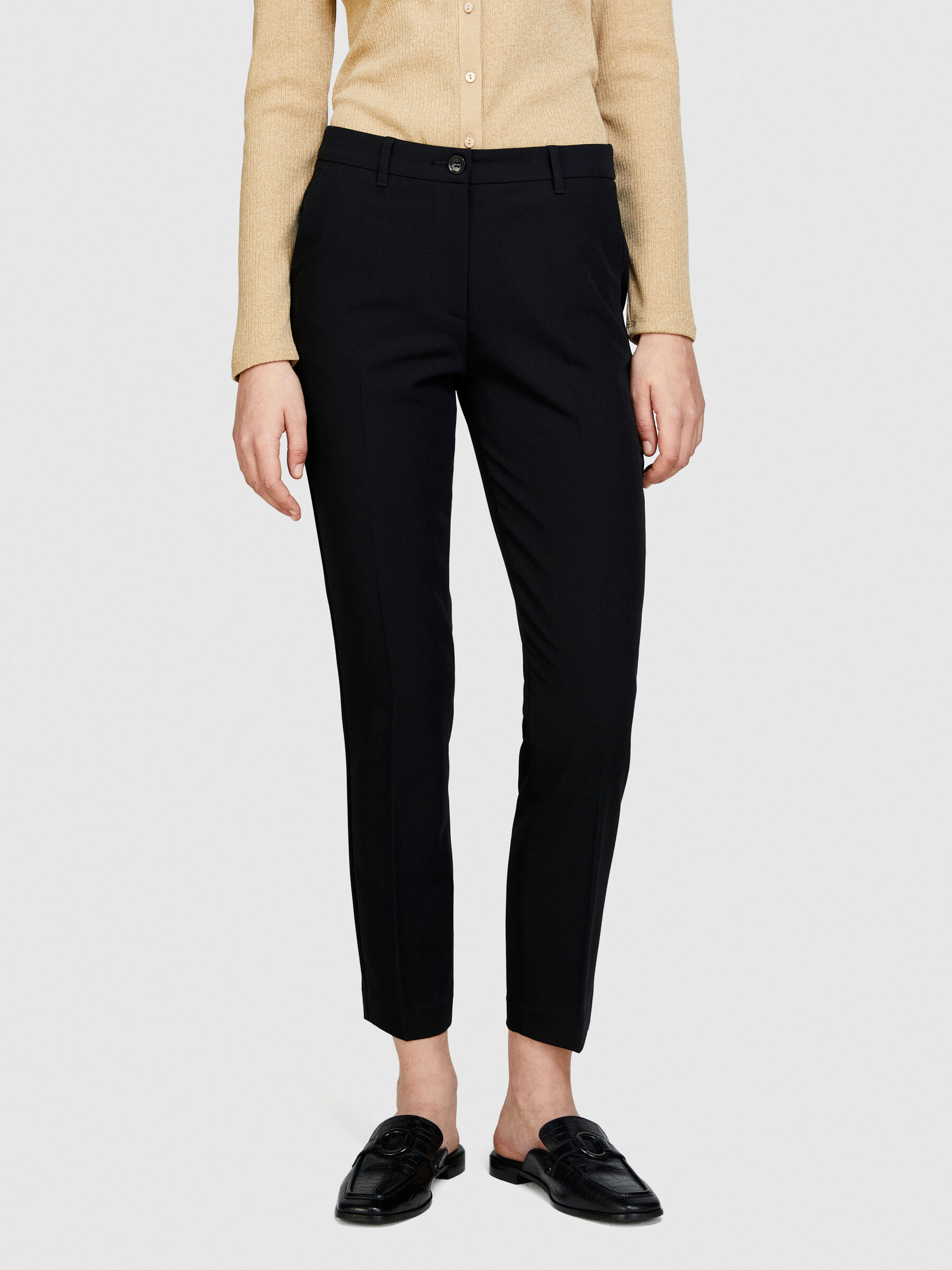 Cigarette trousers Black Sisley
