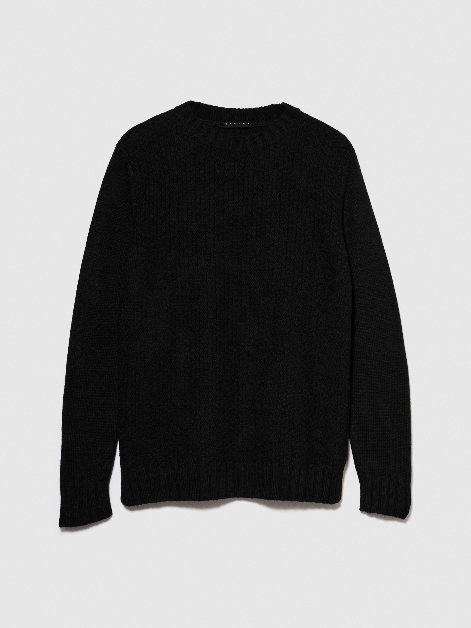 Black cheap sweater knit