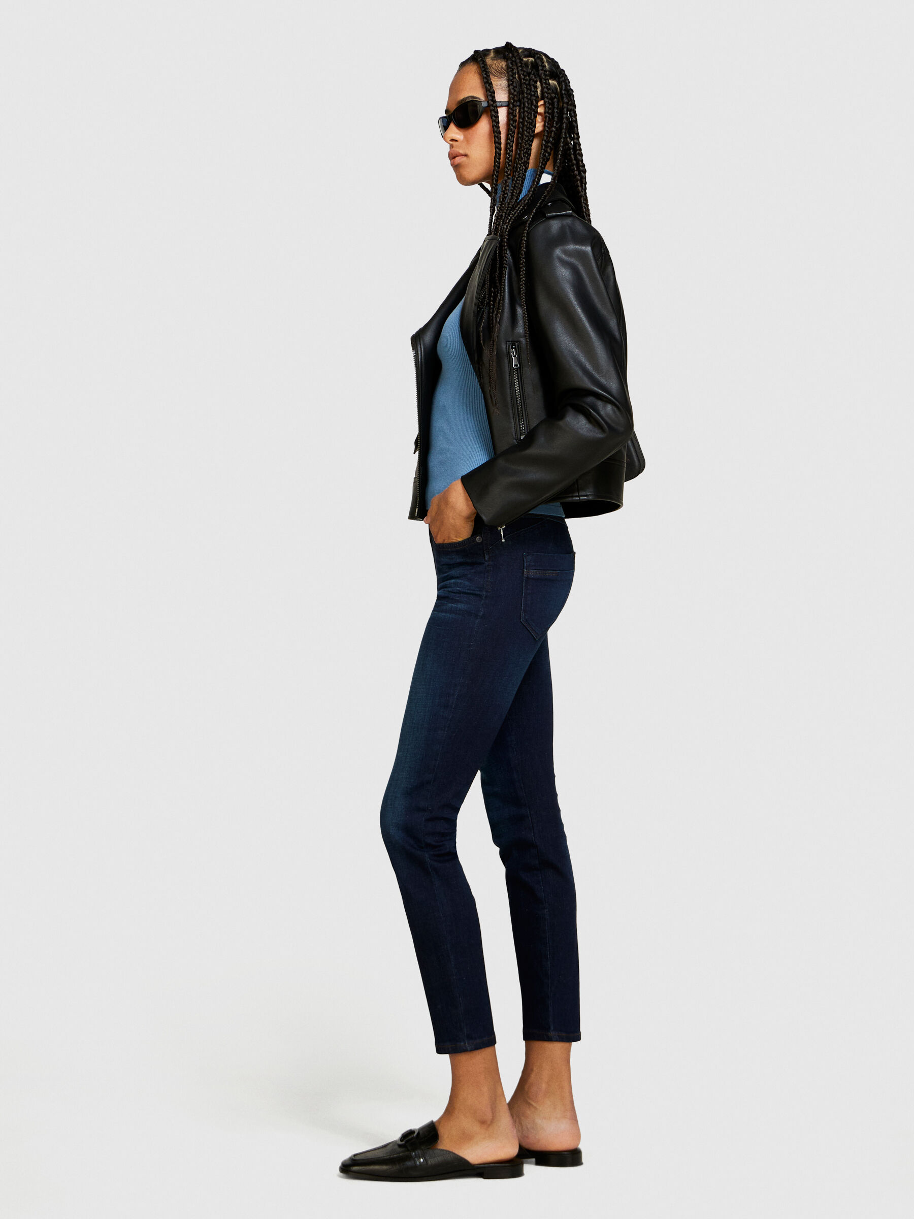 Slim fit Ibiza jeans Dark Blue Sisley