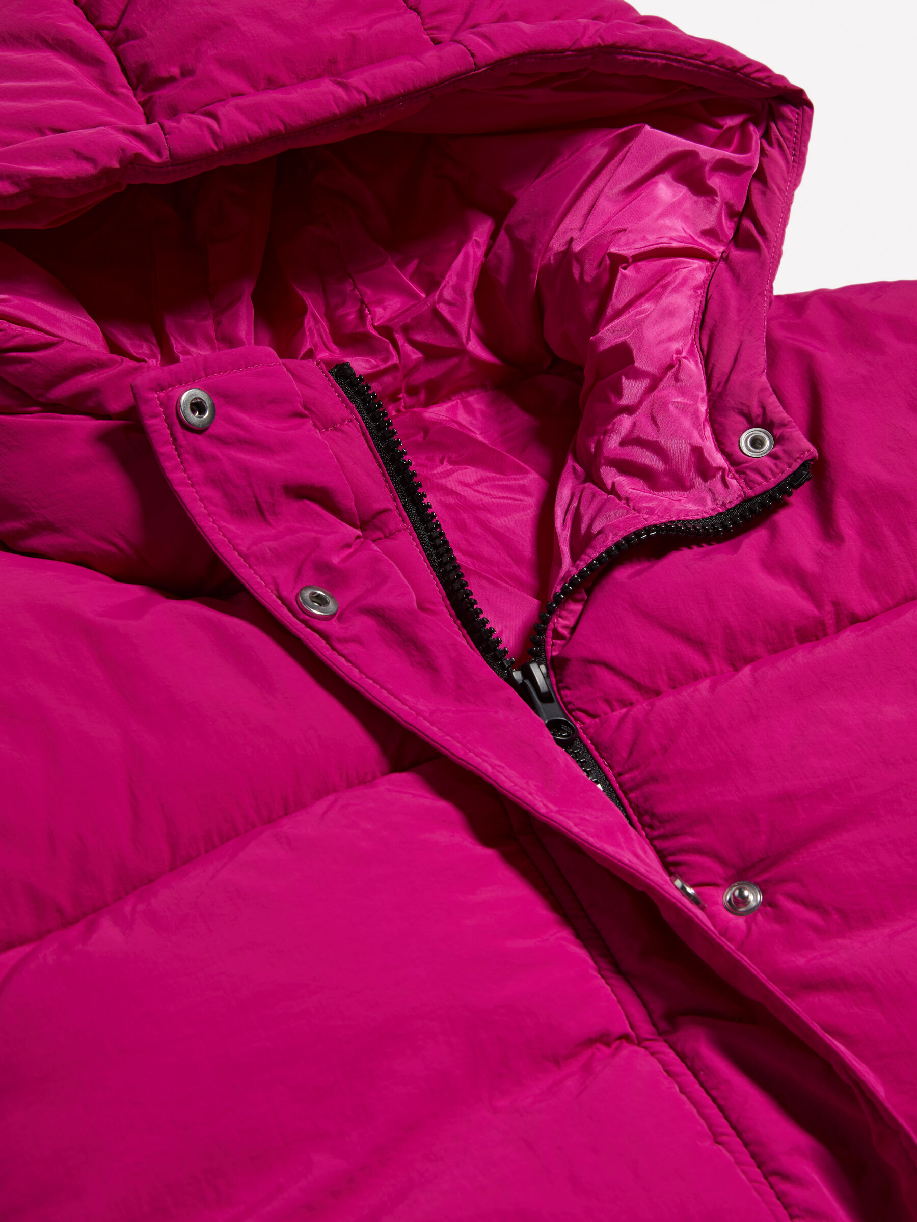 River island short padded jacket in pink velvet sales