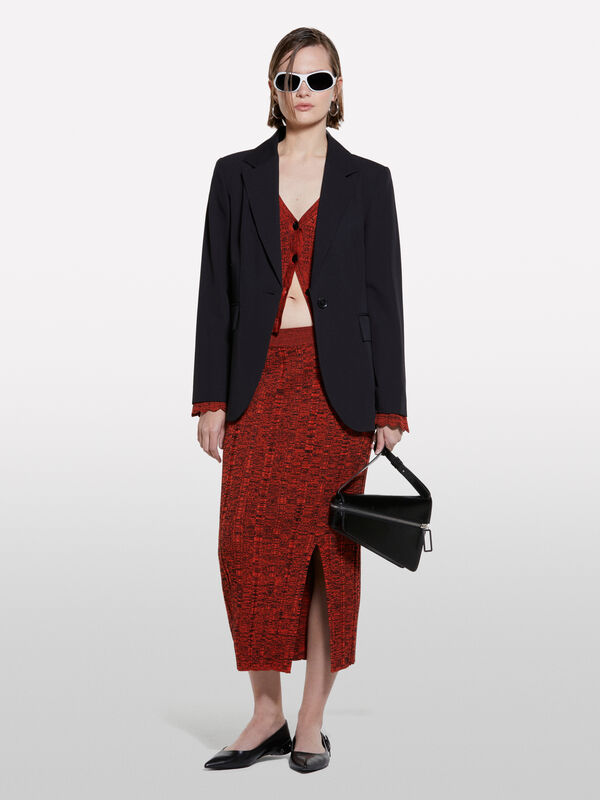 Black regular fit blazer - women's blazers | Sisley