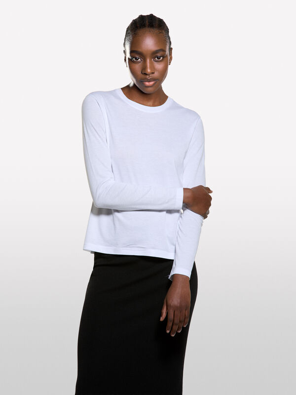 Long-sleeved T-shirt - women's long sleeve t-shirts | Sisley