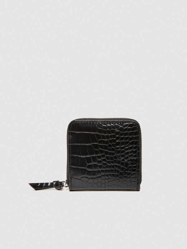 Medium crocodile print wallet - women's wallets | Sisley