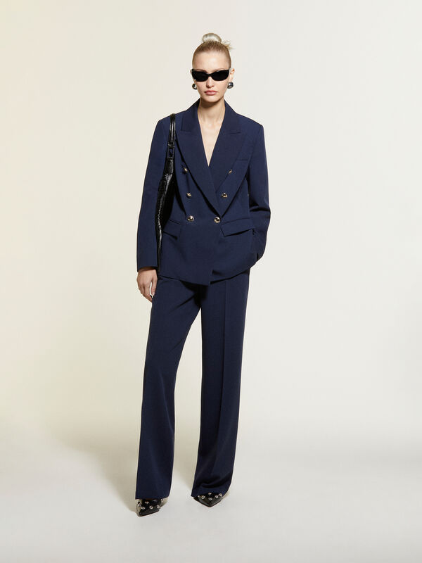 Dark blue blazer with gold buttons - women's blazers | Sisley