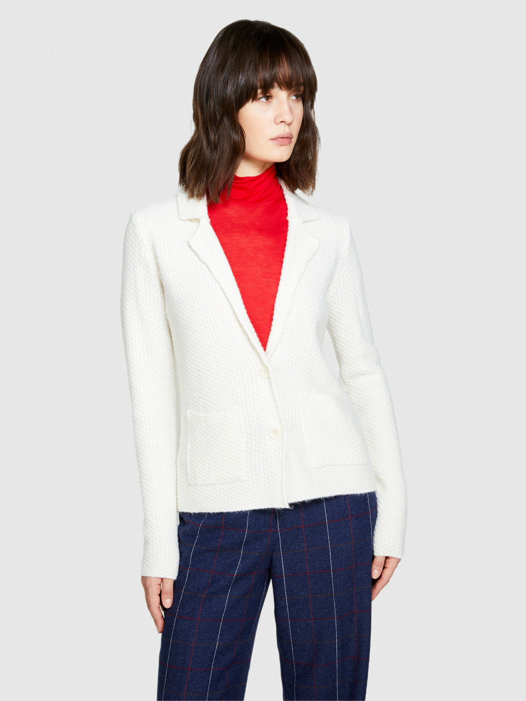 Knit blazer White Sisley