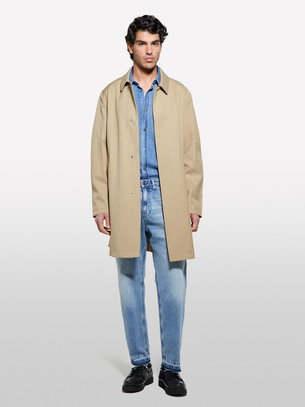 Regular fit denim shirt - men's regular fit shirts | Sisley